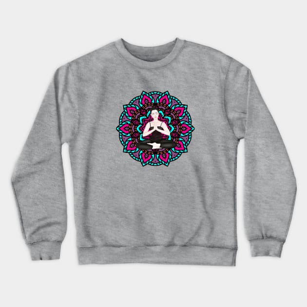 colored mandala. Serene Crewneck Sweatshirt by Breathe Serene 